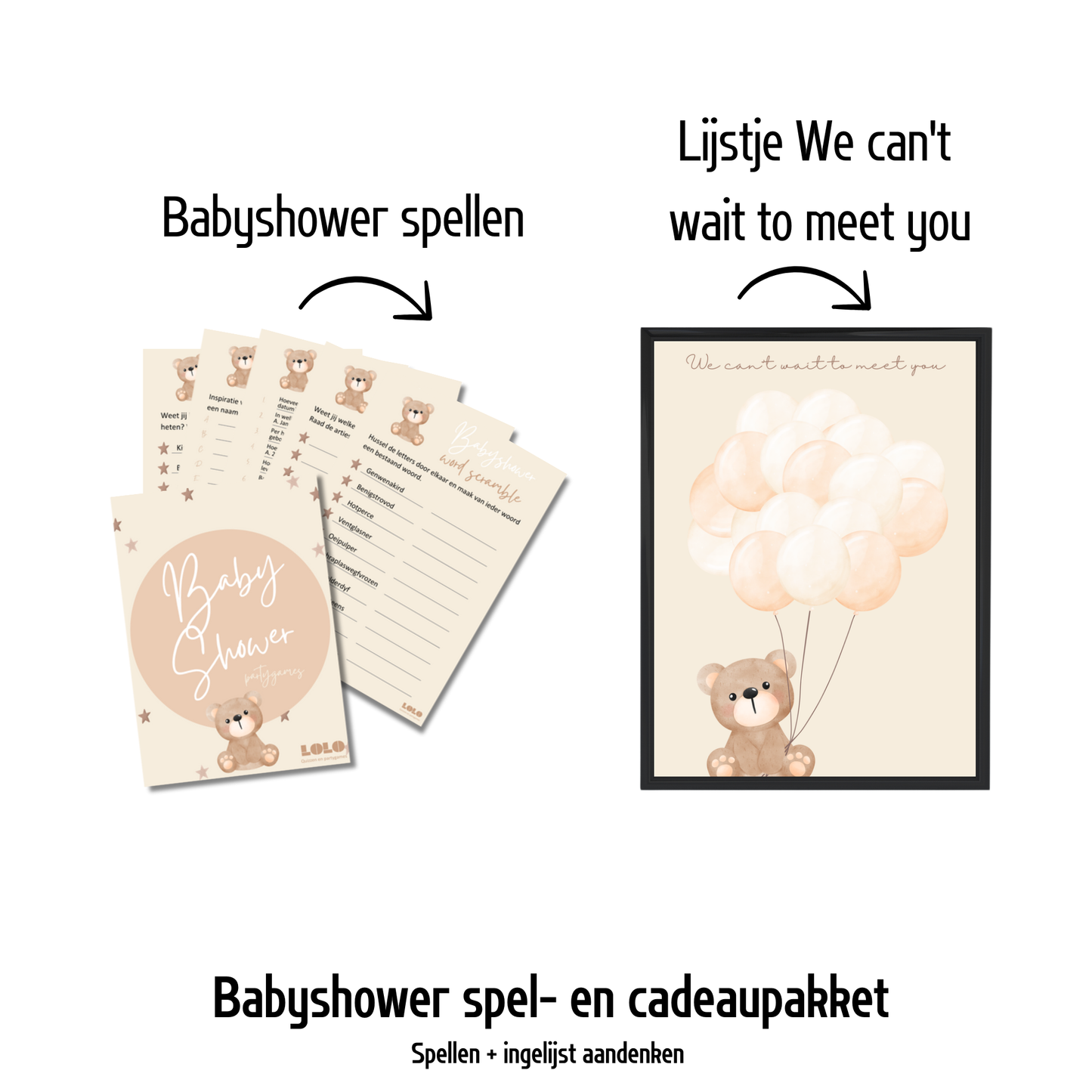 Babyshower spellen - beer