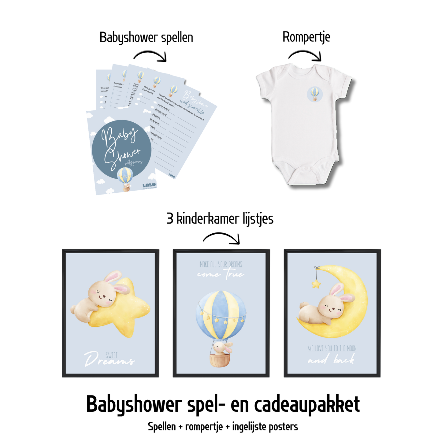 Babyshower spellen - wolk
