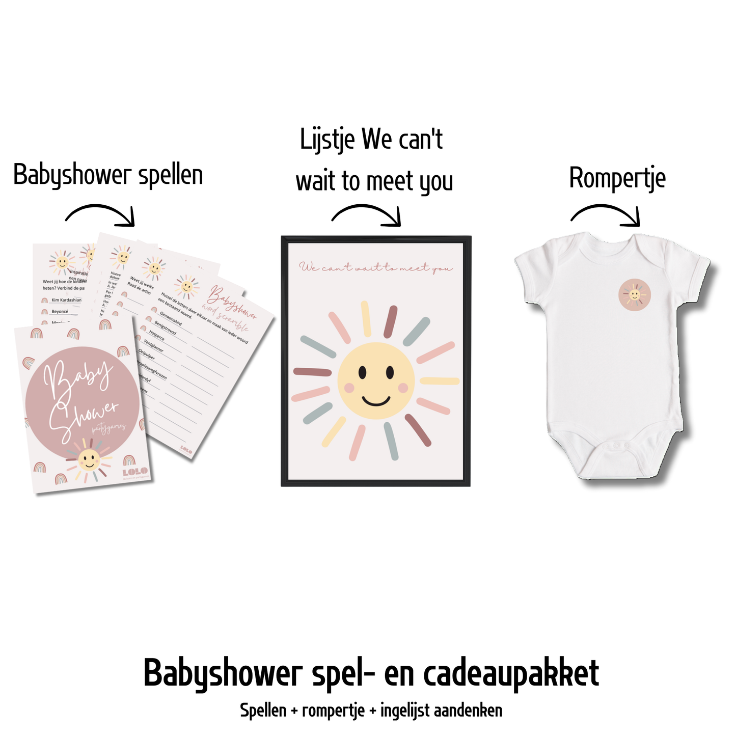 Babyshower spellen - zon