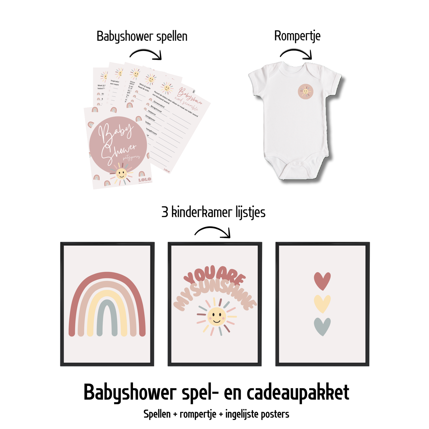 Babyshower spellen - zon